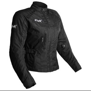 HWK Women’s Stunt Motorcycle Jacket | Stella Model | All Black | Like New